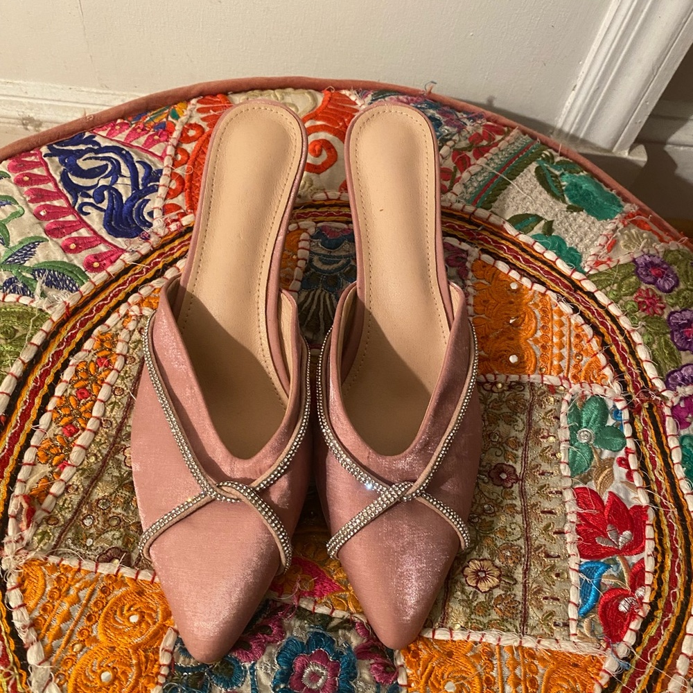 Elegant Pink Slip-On Women's Shoes